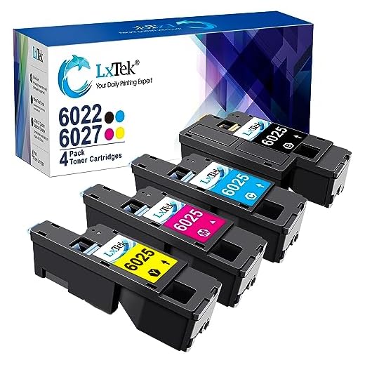 LxTek Remanufactured Toner Cartridge Replacement for Xerox WorkCentre 6027 6025, Phaser 6022 6020 (1 Black 106R02759, 1 Cyan 106R02756, 1 Magenta 106R02757, 1 Yellow 106R02758, 4 Pack)