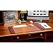 DACASSO Leather Desk Pad with Side Rails - Luxury Leather Desk Blotter for Writing - Executive Desk Surface Protector - (Mocha, 25.5 x 17.25)