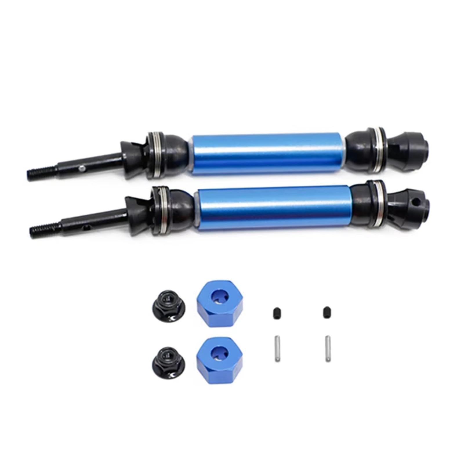 RC-Cars-Upgrade Teile Für Traxxas Für Slash Für Rustler Für Hoss 1/10 RC Auto-Tuning-Teile 2-teilige Metall-Hinterradantriebswelle CVD
