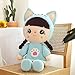 LYXBWT Peluche Regalo di Compleanno Ragazza Bambino Vestito trasformato in Bambola Bambola di pezza Bambola 75 cm Blu
