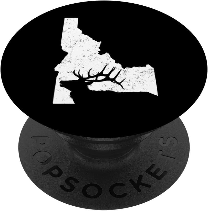 Idaho Elk Hunting Gift Phone Holder Knob PopSockets PopGrip