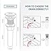 REGALMIX Bathroom Sink Drain, Vessel Sink Pop Up Drain,Built-in Anti-Clogging Strainer, Sink Drain Assembly Without Overflow Brushed Nickel,(1-1/2