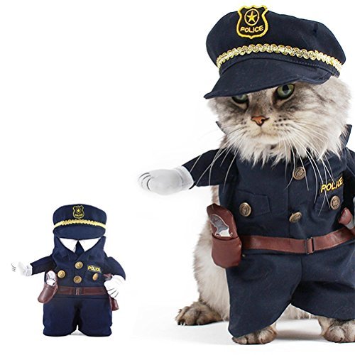UEETEK Roupa de animal de estimação para cachorro gato engraçado uniforme fantasia cosplay para fest