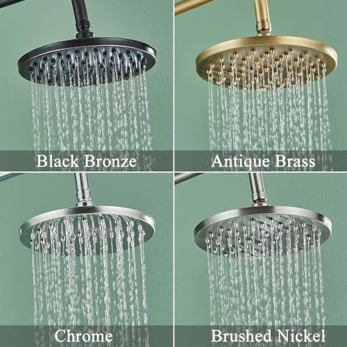 Système de Douche Pluvial Bronze avec Robinet de Baignoire Clawfoot - 2