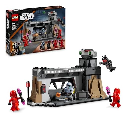 LEGO Star Wars: The Mandalorian Paz Vizsla and Moff Gideon Battle, Collectible Building Toy for Kids, with 4 Character Minifigures, Creative Gift Idea for 7 Plus Year Old Boys and Girls 75386