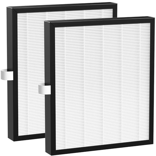 Image of KJ217 Filter Replacement Compatible with MOOKA KJ217 Smart Large Air Purifier 3-in-1 With High-Efficiency Activated Carbon KJ217 Air Filter For Pets Dust Smoke Odor Dander Pollen, 2 pack