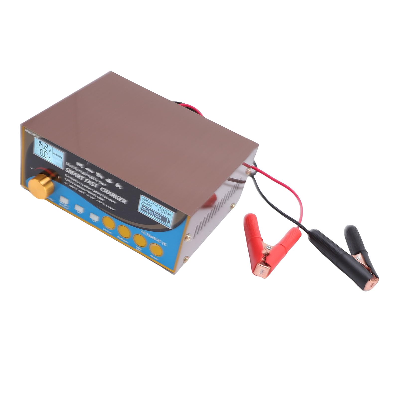 Cryfokt Manutentore della Batteria, Caricatore Batteria per Auto 400 w Multipli per la Barca per Falciatrice per Moto per Veicoli (Spina europea)