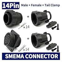 Amazon.co.jp: 1/5/20 セット 4P/9P/14Pin AMP/TE タイプ航空コネクタ