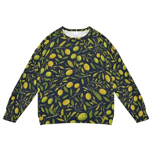 JUNZAN Olive Branches with Leaves Little Kids Sweatshirt Hoodie Fleece Kids Hoodies Boys Sports 4T