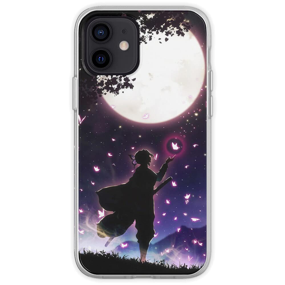 Shinobu Kocho - Demon Slayer Kimetsu no Yaiba Anime Phone Case Compatible with iPhone 12 Pro Max SE 2020 12 Mini 11 X Xs Max Xr 8 7 6S Soft Case
