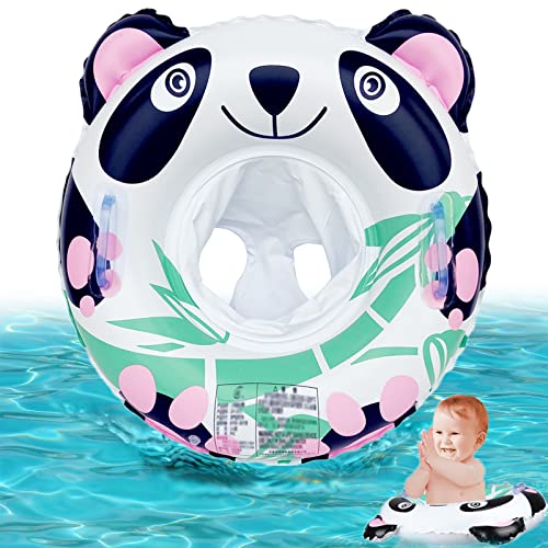 Bouee Bebe 6 Mois avec Motif Panda, Bouée Piscine Gonflable, Cartoon Anneau de Natation, Bouée Siège Gonflable Bébés pour Enfants de 6 Mois à 3 Ans (A) Cover
