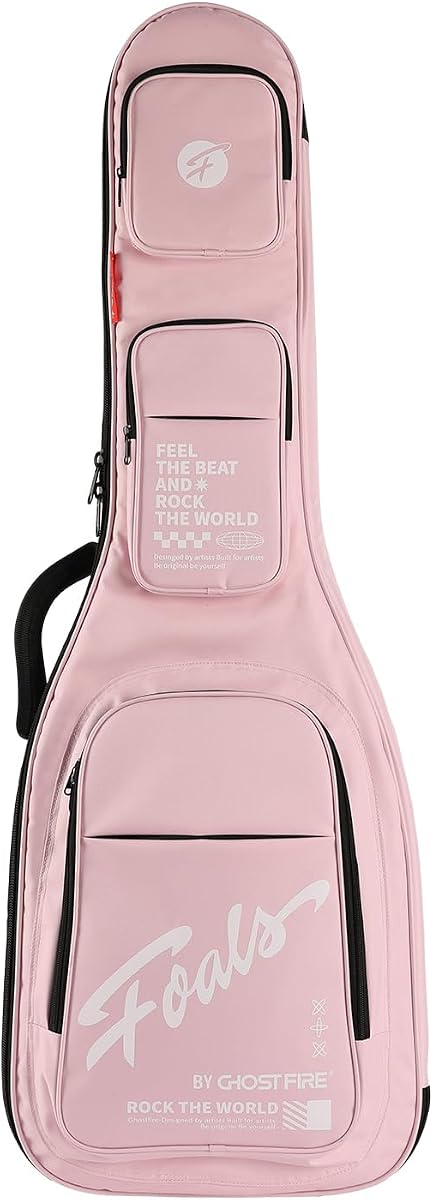 GHOSTFIRE Electric Guitar Gig Bag for Guitar, Dream-Bubble Series Pink | Padded Electric Guitar Case for All Guitar, Super Thick Oxford Cloth Waterproof Guitar Bag