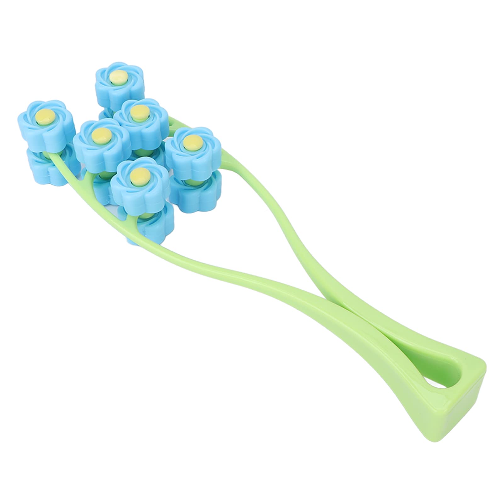 Gesichtswalze, Blütenmassage Roller Gesichtsmassage Roller Gesichtsmassagebaste Doppelklammern Massagegeroller für Gesicht, Gesichtswalze, Bildhauerei und Halsheben (BLUE)