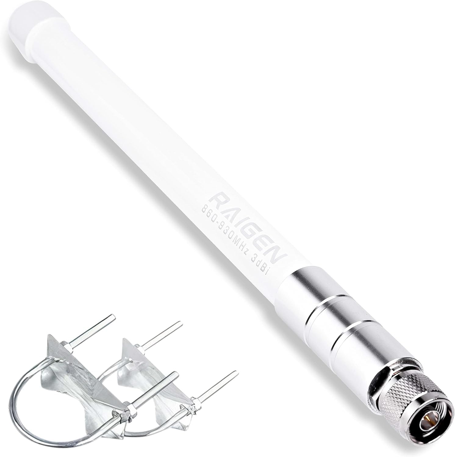 RAIGEN 8dBi LoRa 915 MHz Antenna 43.3in Indoor Omni-Directional LoRaWAN Helium Miner HNT Hotspot for MNTD, Nebra, RAK, Bobcat, Syncrob, and Sensecap [Cables Sold Separately] (8 dbi)