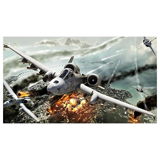 FAWFAW 1 000 bitar vuxna pussel, flygplanexplosioner, krigsspel, hjärnutmaning barn leksak spel