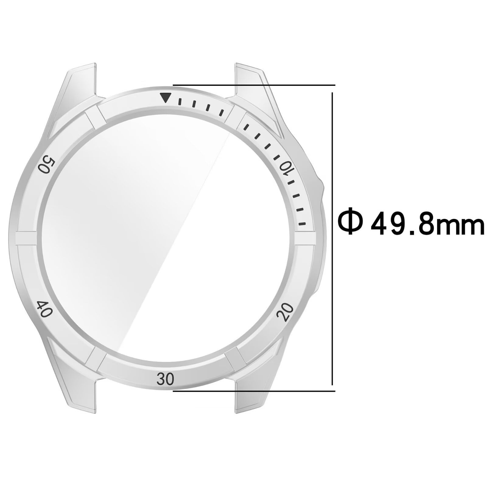 AIDOWU 3-Stück Hard PC 360° Hülle Kompatibel mit Garmin Fenix 8