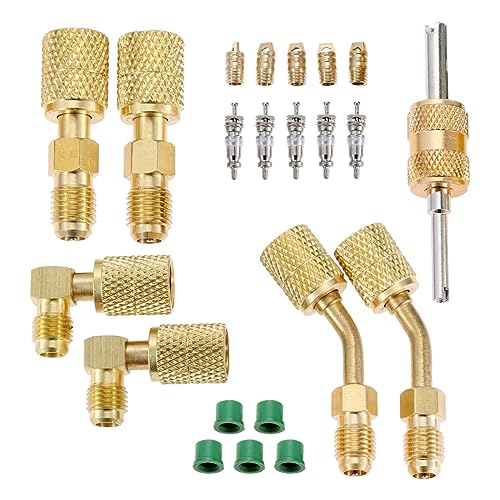 R410A Adapter Kit - Mini Split, 5/16 To 1/4 Coupler, W/ Valve Core Remover - View #9