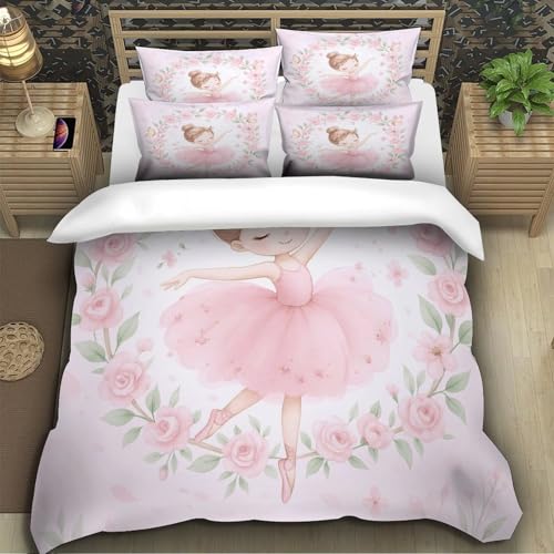 Parure de lit imprimée 3D danseuse classique en textile ultra doux de qualité supérieure