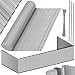 Produktbild KESSER® PVC Sichtschutzmatte Sichtschutzzaun 100 x 300 cm | Balkonverkleidung Windschutz | verstärkte Lamellen für Garten Balkon & Terrasse | Balkonumrandung inkl. Kabelbindern & Abdeckung Hellgrau