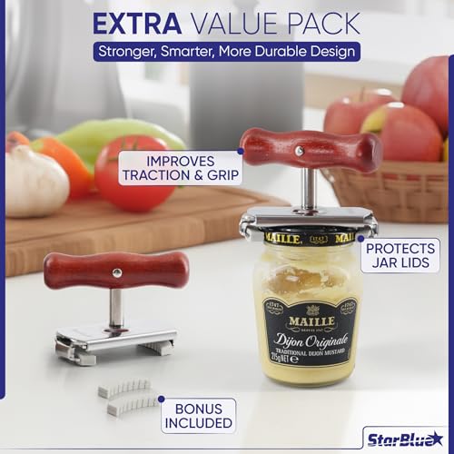 StarBlue Adjustable Jar Opener with Wood Handle — view 5