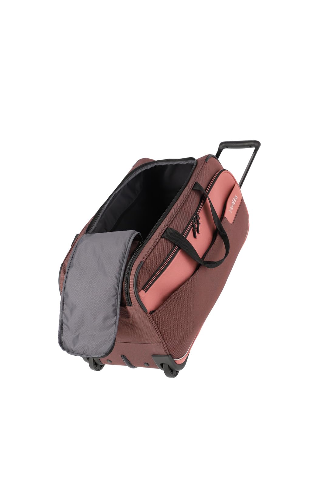 travelite Bolsa de Viaje Tipo Trolley de 2 Ruedas Hecha de Material Reciclado, Serie de Equipaje VIIA: Bolsa de Viaje Blanda con Ruedas, 65 cm, 61 litros