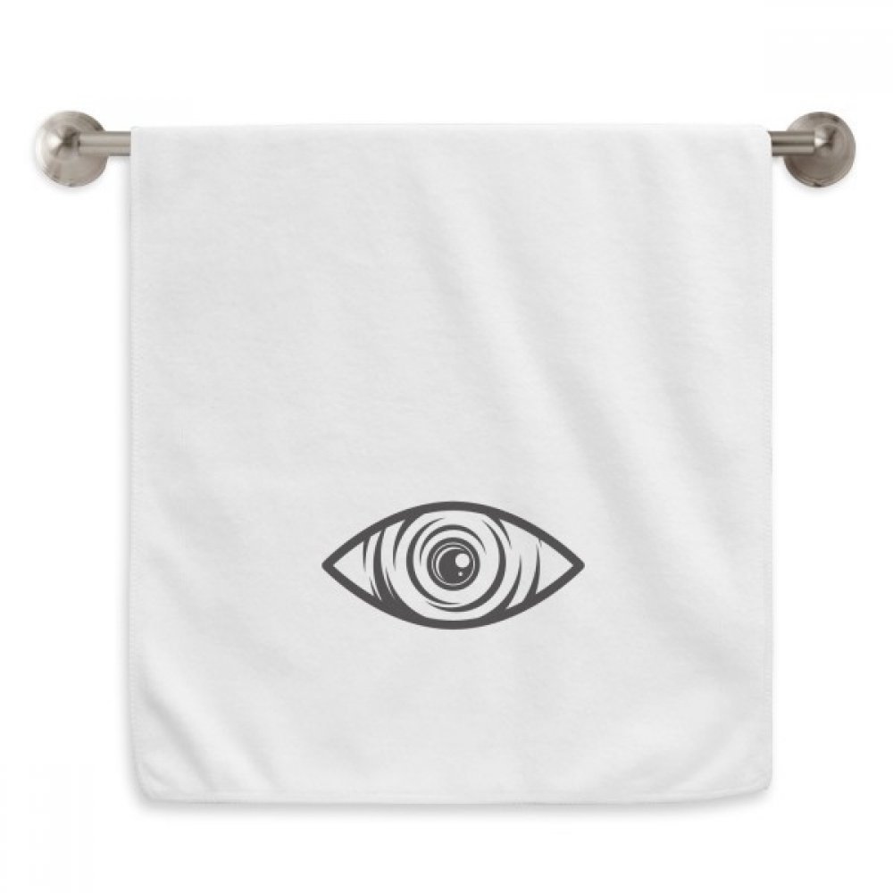 Serviettes débarbouillettes motif yeux diadème blanc noir 13x29 pouces pour visage