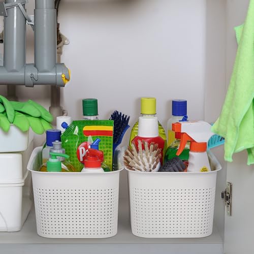 Panier rangement avec couvercle anti-poussière pour petits espaces