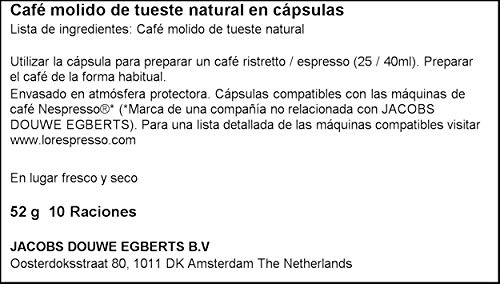 L'Or Espresso Café Cápsulas India - 10 Cápsulas Compatibles Nespresso - Imagen 6