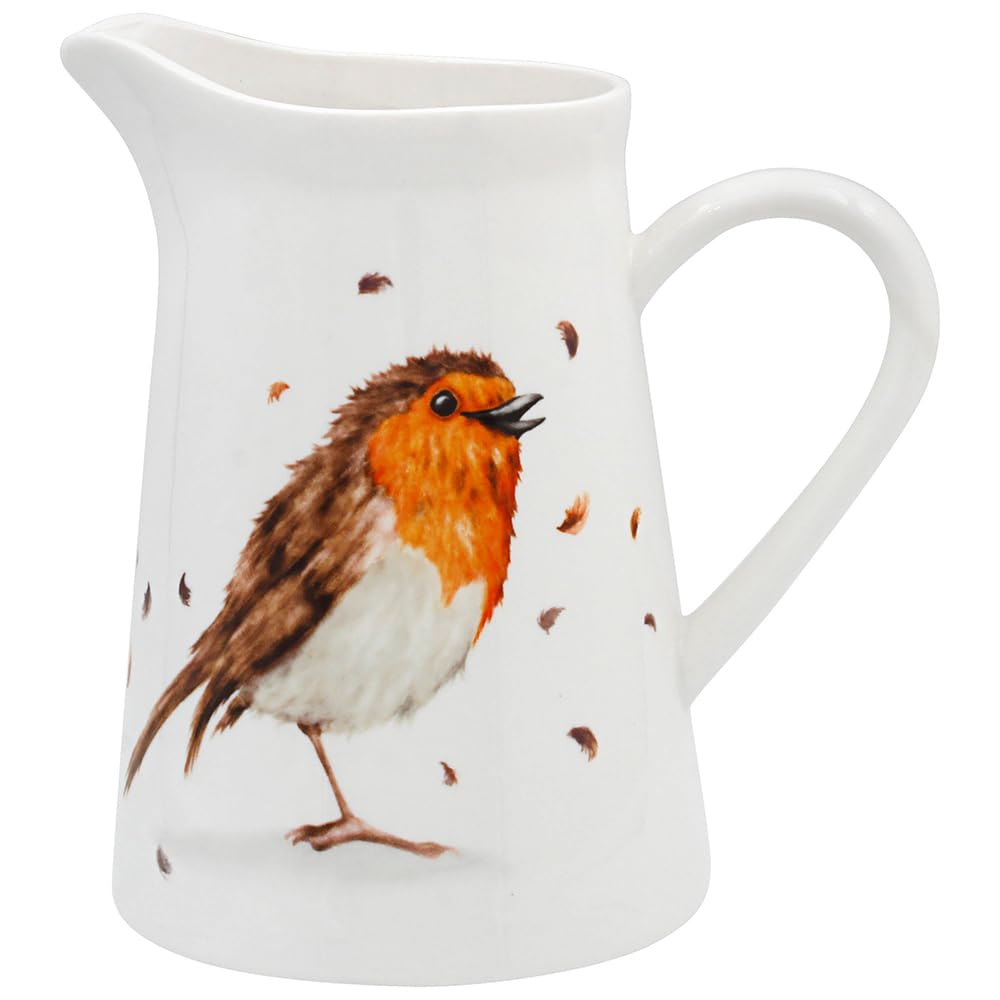 The Leonardo Collection - Fine China Jug (Robin by Clemency Bunn)
