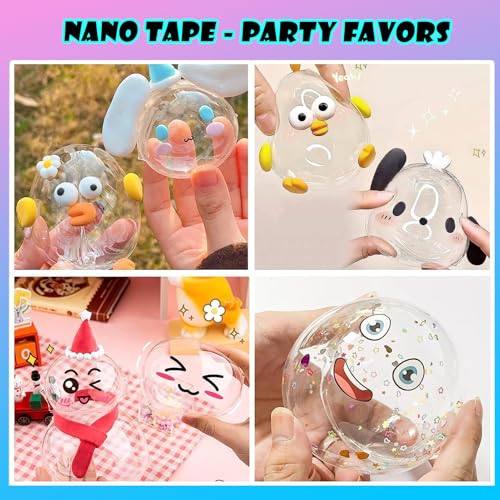 Iooz IFD15 Nano Tape Bubble Kit For Kids, Nano Double Sided Adhesive Tape Bubbles, 4Pcs Nano Tape Toys Kit For Boys And Girls Party Favors And Kids Craft Fidget Toys Set thumb #5