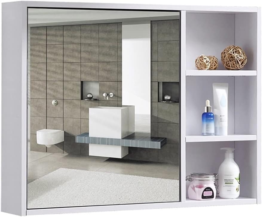 キャビネットウォールミラー 棚付きミラー バスルームミラーキャビネット 防水ミラーキャビネット 収納キャビネットウォールマウントミラー 激安大特価 ミラーボックスウォールマウント