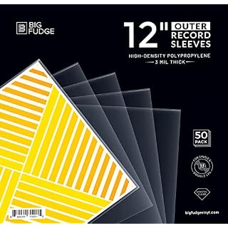 BIG Fudge Pochettes Extérieures Vinyles – 30cm x 50pcs – Pochette Transparente en Plastique pour Disque Vinyle 33 Tours… - Les Beatles, Paul McCartney, John Lennon, RIngo Starr, George Harrison