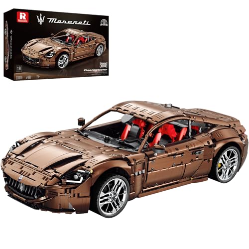 Image of Reobrix Sports Car Building Blocks Set for Adults, Remote Control 1:8 Racing Car Vehicle Toy Model Building Kit for Adult, 11009, Creative Gifts for Boys Girls Adults 14+ (5480PCS)