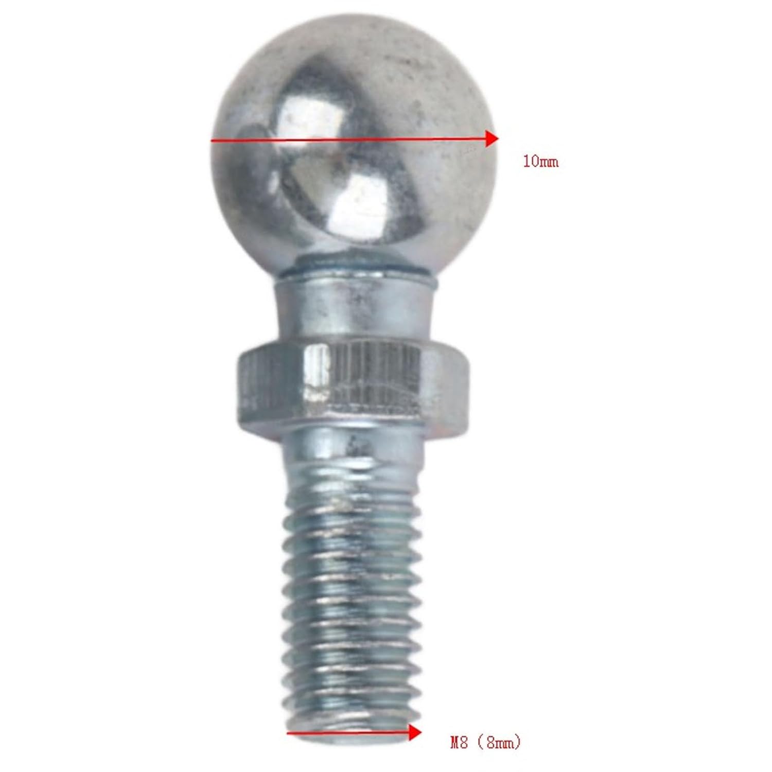 Auto Spare Parts Engine Parts Main Screws, 2pcs Stainless Steel Ball Bolts for Car M8 for Gas Ball Cap