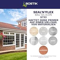 BOSTIK S733 Seal´n´Flex Bau Silikon Manhattan – Neutraler Universalsilikon, Schimmelresistent, Dauerelastisch, Anstrichverträglich, Für Innen- und Außenbereich, 300ml – Ansicht 5