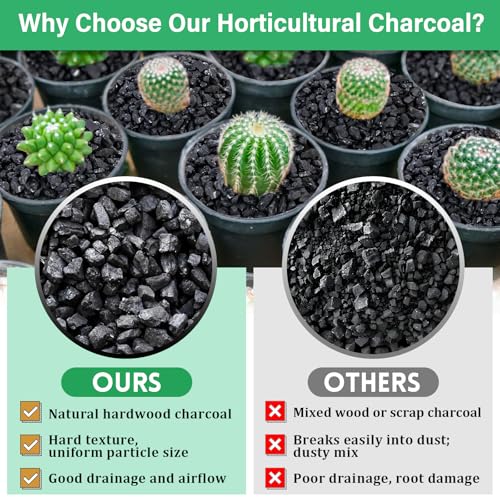 Image of Legigo 6 QT Horticultural Charcoal- Natural Biochar Soil Amendment