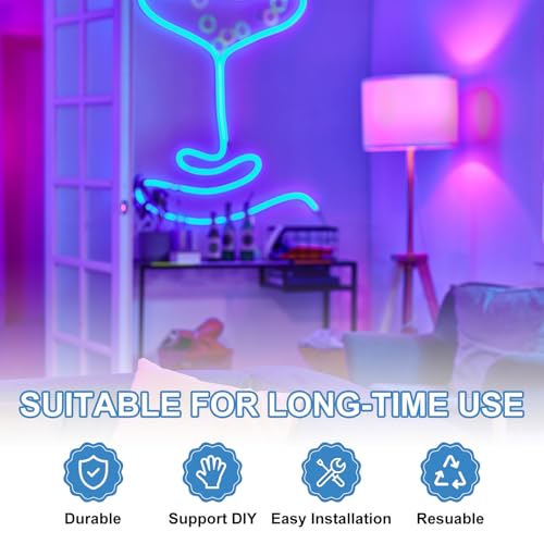 Clips de tira de luz LED para solucionar despegues de cintas neón en techos 5