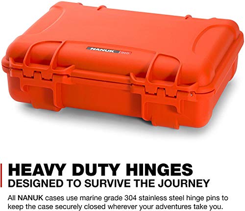 Nanuk 910 Waterproof Hard Case With Foam Insert - Orange #TOP5