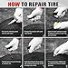 AWELCRAFT Economical Tire Repair Kit to Fix Punctures and Plug Flats, 10-Piece Value Pack, Ideal for Cars, Trucks, Motorcycles, ATV, with Storage case