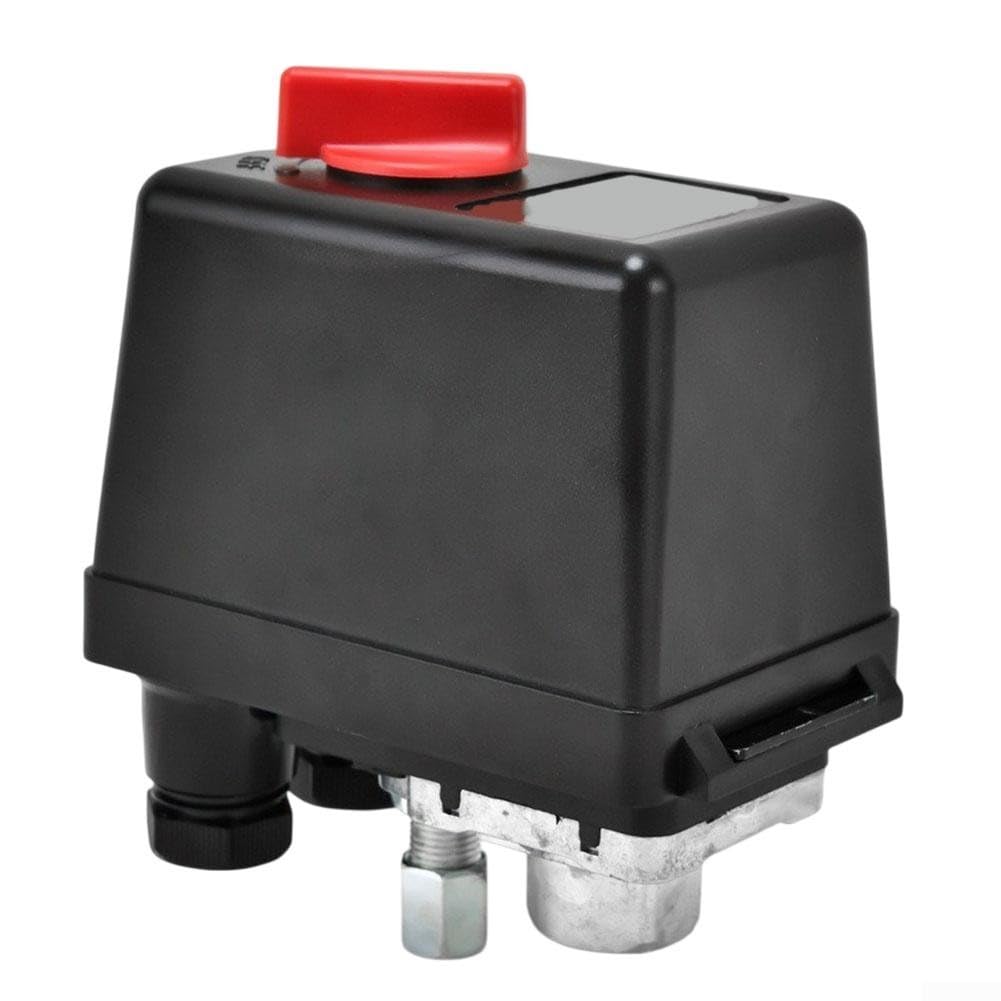 Pressostato compressore d'aria 220 V regolatore di pressione orizzontale WSD12-1H 6-8BAR 8-10BAR 9-12BAR 240V 20A 1.2Mpa G1/4 filettatura per utensili pneumatici