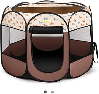 TASDISE Portable Dog playpen Foldable Pet playpen Upgrade Puppy Exercise Kennel Tent For Puppies Dogs Cats Rabbits, Great For Indoor Outdoor Travel Camping Use with Free Carrying Case
