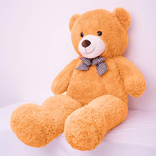 FSN Oso de Peluche Gigante Grande Teddy, 100cm Osito Suave y Cariñoso para Niños y Adultos Naranja