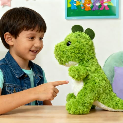 ZIYOUA Kinder Plüschtier 20cm Plushie Spielzeug Dinosaurier Plüschtier Geschenke für Jungen und Mädchen Plüschtiere Teddy geeignet für Kinder 4+Einzeln Dinosaurier