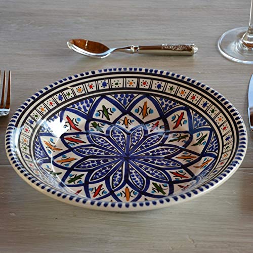 Lot de 6 assiettes creuses Bakir bleu - D 24 cm