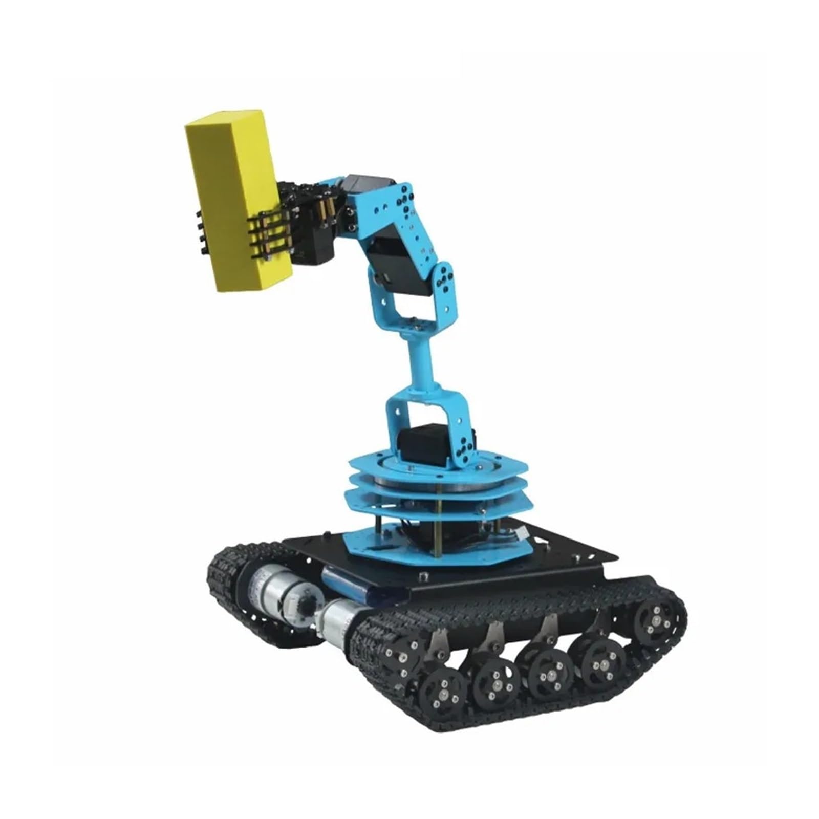 Brazo robótico con orugas RC de 6 Grados de Libertad, chasis de Tanque Educativo for automóvil Tanque Inteligente TS100 ensamblado