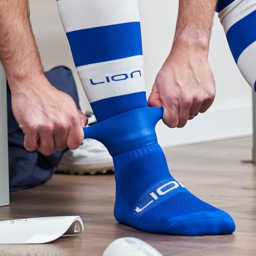 Silicone Football Leg Bands For Adults & Kids - The Tape Alternative To Hold Shin Pads In Place To Match Your Kit (Royal Blue) - Image 4