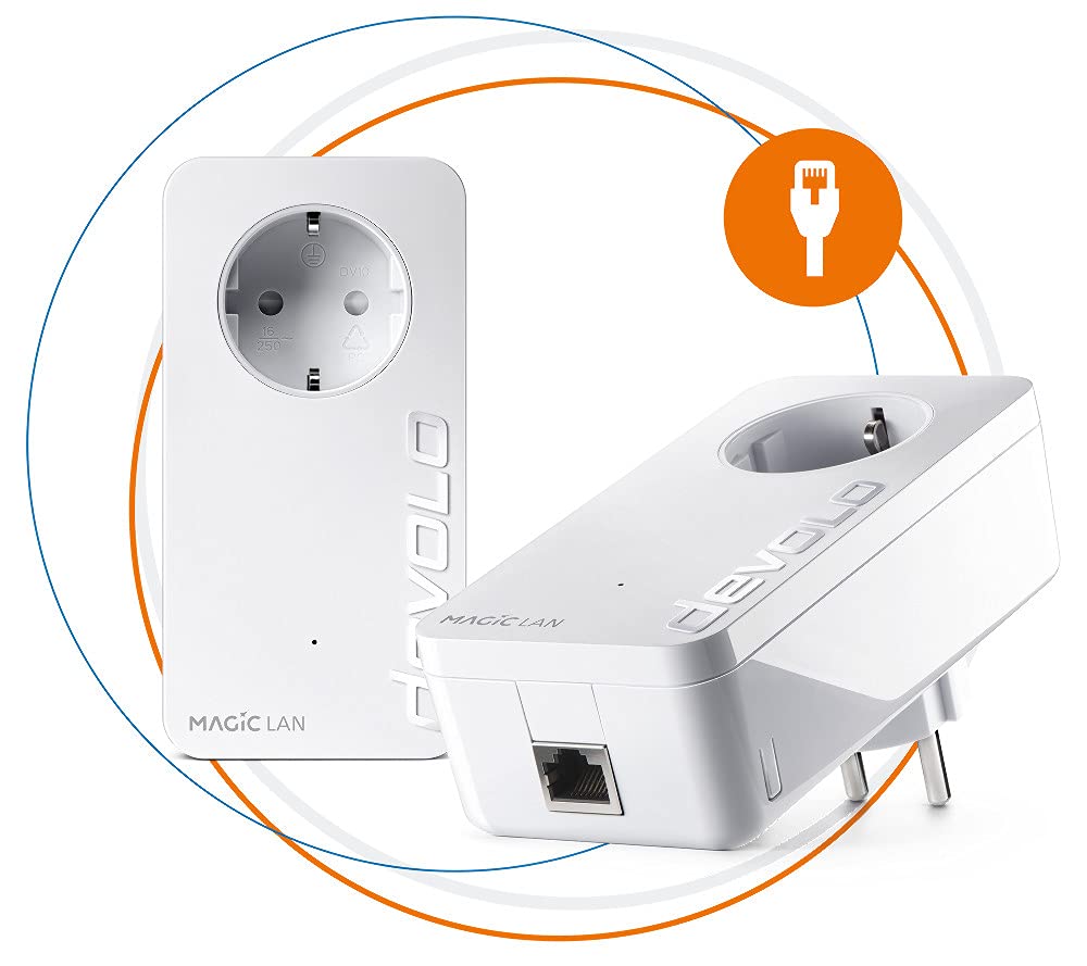 Devolo Magic 1 Kit de démarrage LAN (1200 Mbit, Powerline, 2 x GbitLAN, réseau Domestique), 8295