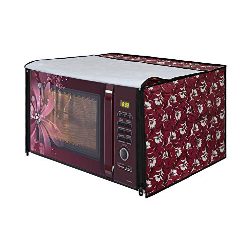 Image of DREAM KING Stylish Design & Printed Microwave Oven Cover Full Closure |waterproof & Dustproof Oven Cover Suitable for All Models - Multicolour SA48