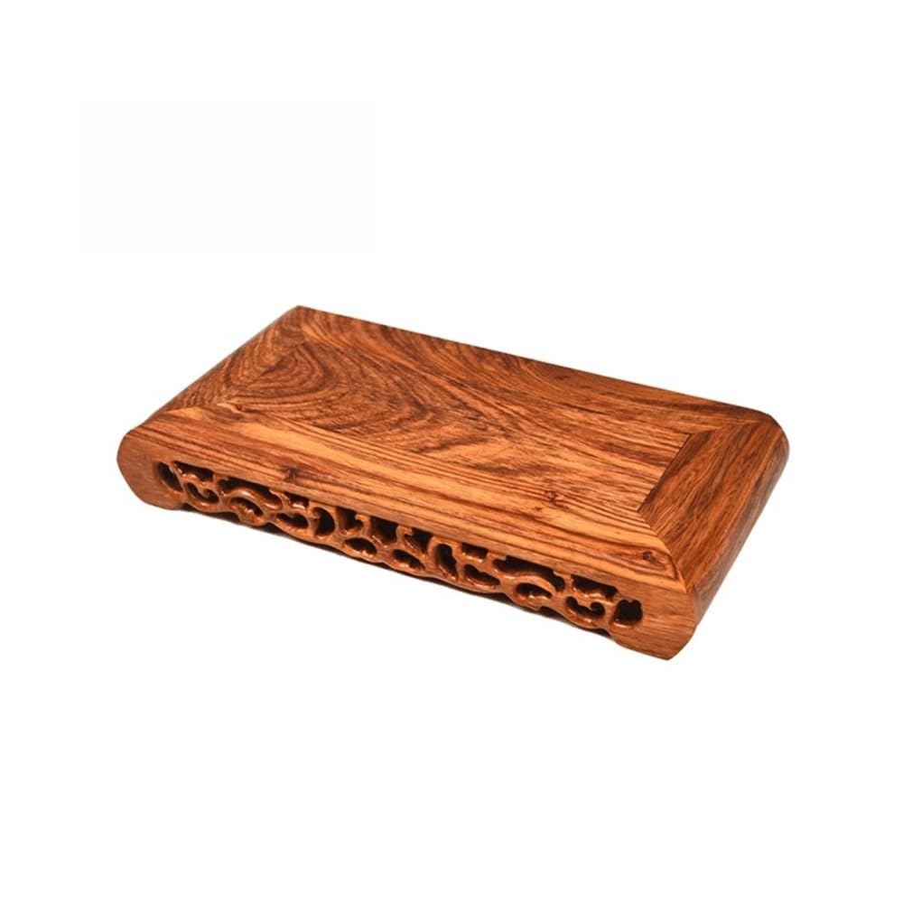 MPOPO Bonsai Pedestal Wood Base Solid Rectangular Flowerpot Purple Sand Pot Teapot Shelf Bonsai Several Racks Vase Display Stands Pedestal Base