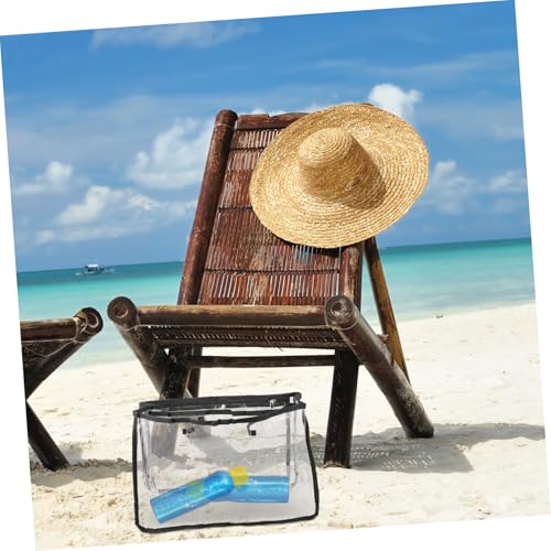 Transparent Beach Bag Reusable Tote for Organizing Essentials Lightweight Carrying Bag for Beach Trips Travel and Outdoor Use3